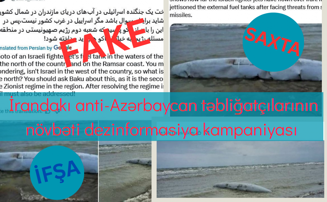 İrandakı anti-Azərbaycan təbliğatçılarının növbəti dezinformasiya kampaniyası da ifşa olundu