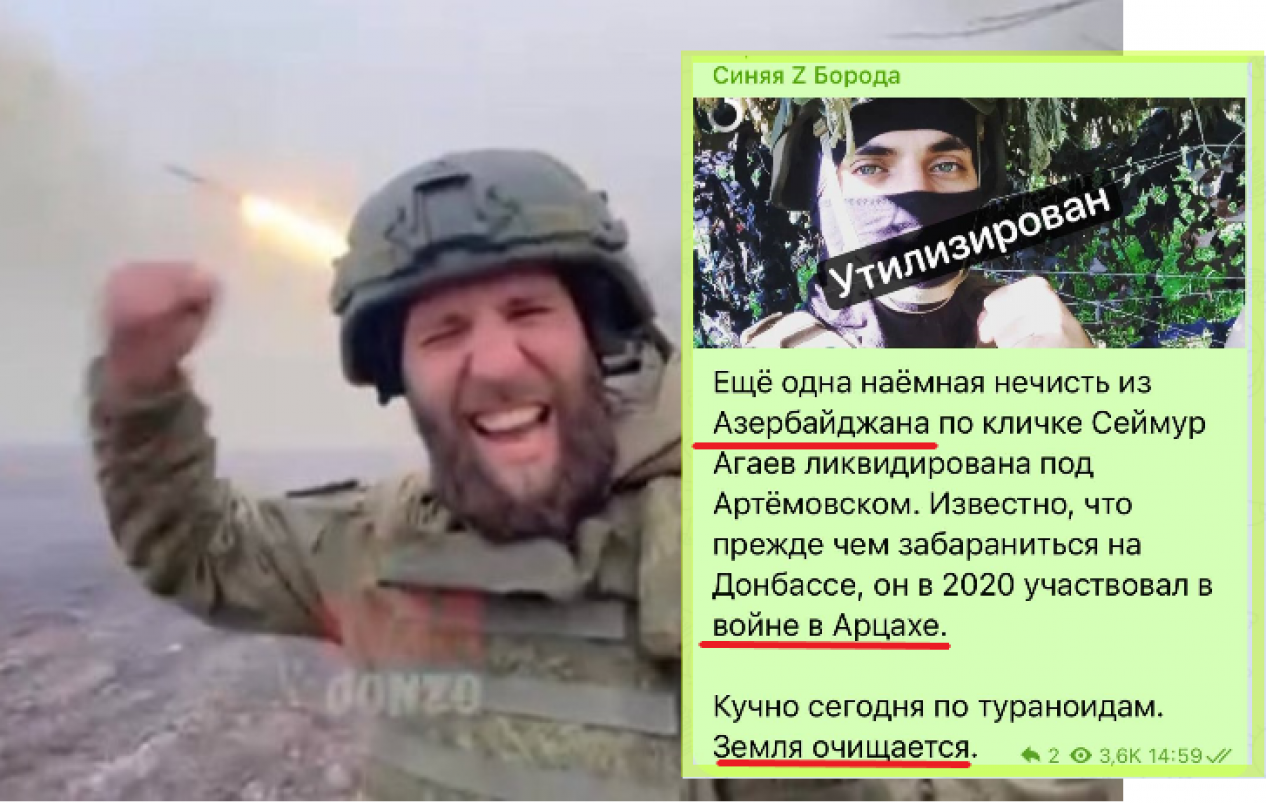 Почему российский "военный журналист" удалил информацию об убитом в Украине "азербайджанце"?