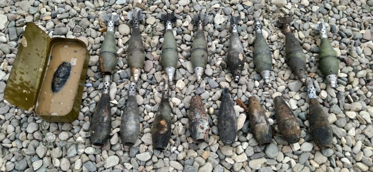 ANAMA: 17 phosphorus shells left by Armenians discovered in Jabrayil