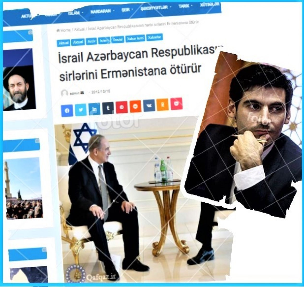 Did Israel hand over military information regarding Azerbaijan to Armenia?