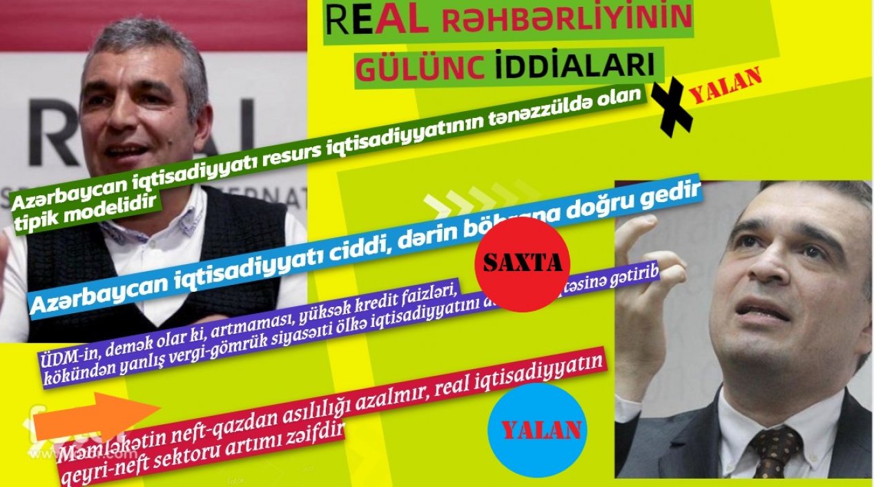 REAL rəhbərliyi: İqtisadi resessiya yaranıb, sosial-iqtisadi rifah pisləşib