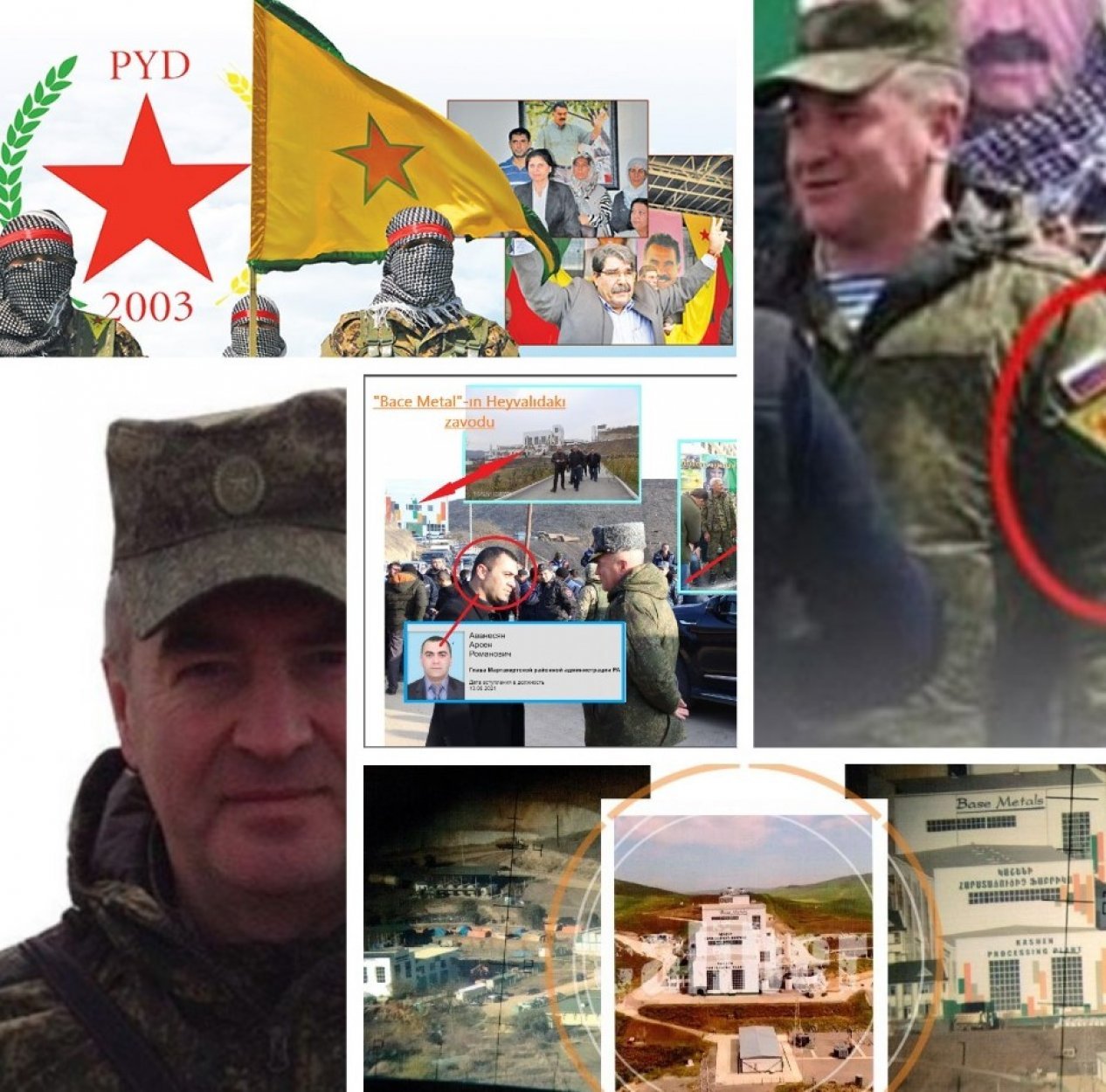 What connects the peacekeeper Andrey Volkov with the terrorists in Aghdara and Afrin?