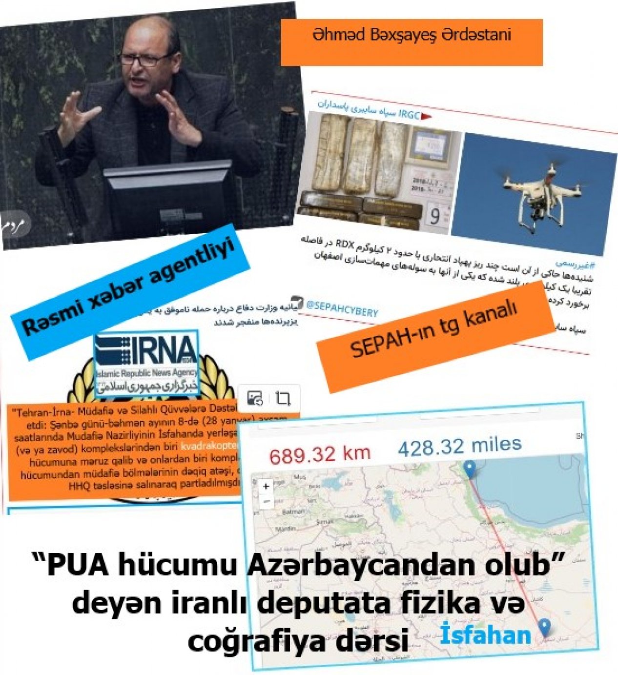 “PUA hücumu Azərbaycandan olub” deyən iranlı deputat yalan danışır-Faktlarla sübut