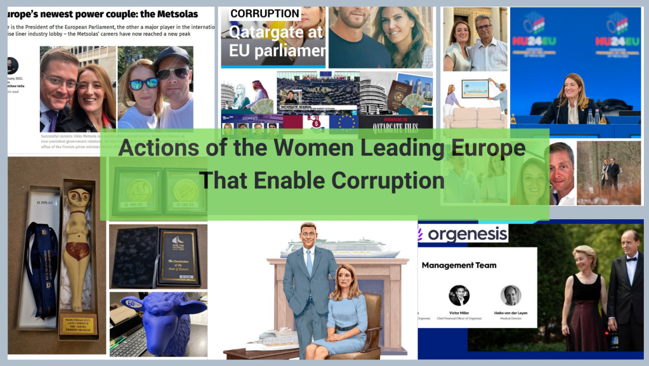 Actions of the Women Leading Europe That Enable Corruption