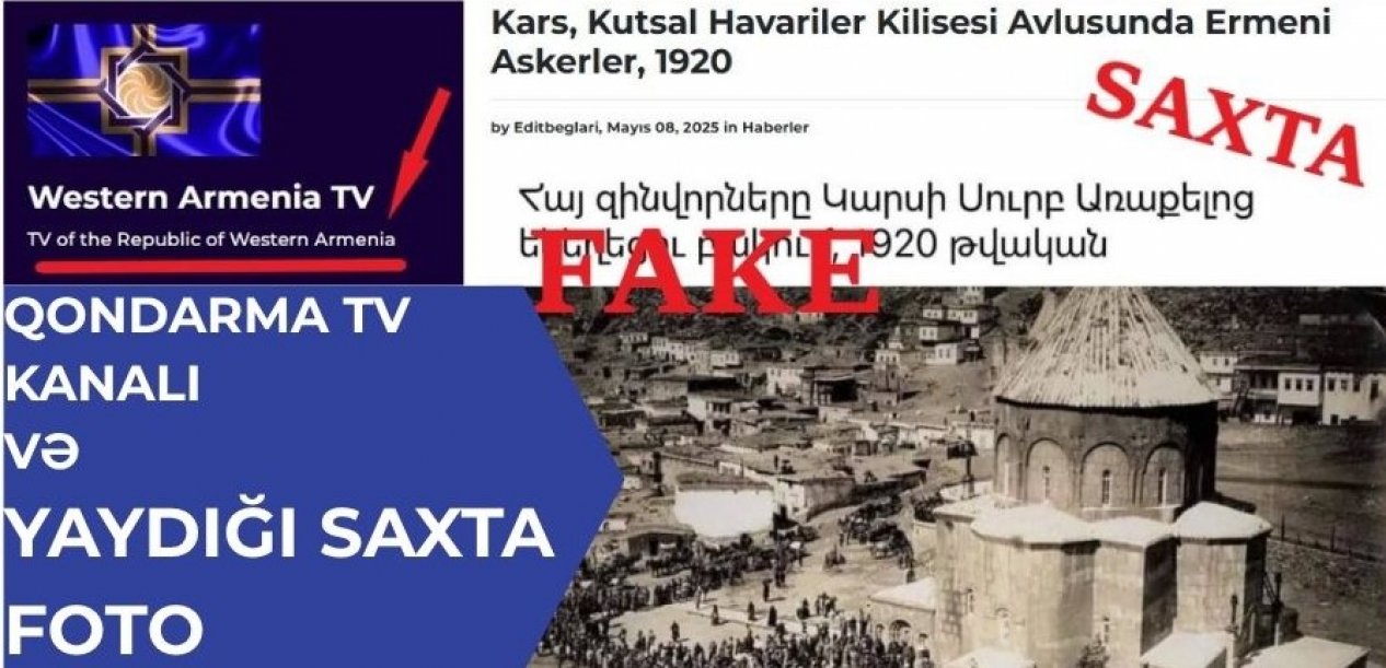 Ermənilərin qondarma TV kanalı və yaydıqları saxta fotonu araşdırdıq