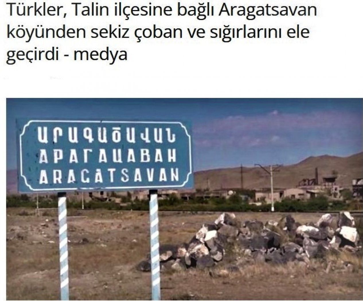Türkiye sınırında bulunan Ermeni köyündeki çobanların Türk askerlerince kaçırılması haberi doğru mu?!