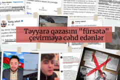 Təyyarə qəzasını "fürsətə" çevirməyə cəhd edənlər