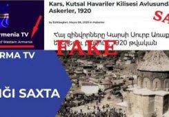 Ermənilərin qondarma TV kanalı və yaydıqları saxta fotonu araşdırdıq