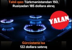 Azərbaycan Rusiyadan və Türkmənistandan baha qiymətə qaz alıb ucuz qiymətə Gürcüstana satır?