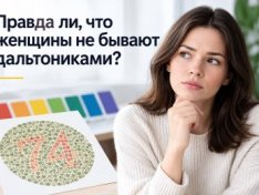 Правда ли, что женщины не бывают дальтониками?