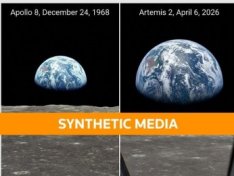 Fact Check: AI image shared as photo of Earth taken from Artemis II