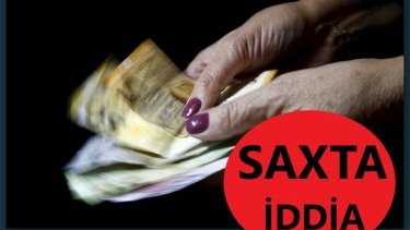 “Azadlıq radiosu”nun inflyasiya iddiaları saxtadır