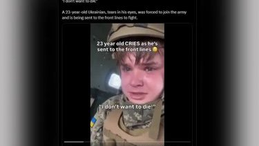 Fact check: Videos of crying Ukrainian soldiers are fake