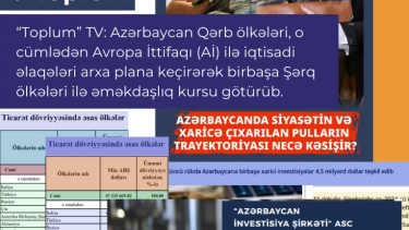“Toplum TV"-nin Azərbaycanın Qərblə ticari və sərmayə əməkdaşlığının zəifləməsi barədə iddialarını araşdırdıq
