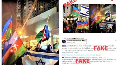 İranlıların və ermənilərin paylaşdıqları “Bakıda İsrailə dəstək aksiyası” fotoları saxtadır