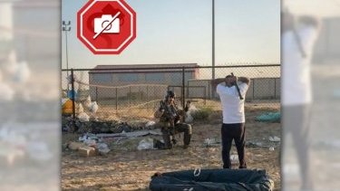 Fake image of man in Kuwait confronting crashed US fighter pilot spreads after jets shot down