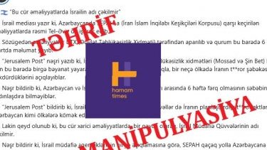 Xarici kəşfiyyata bağlı sosial media səhifəsinin növbəti dezinformasiyası ifşa olundu