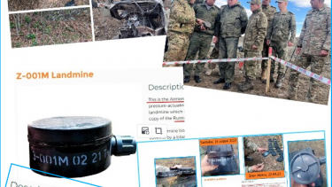 Şuşa yaxınlığında aşkarlanmış minalar Ermənistan istehsallıdır-Sübut