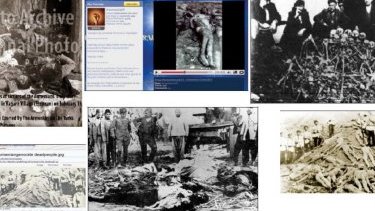 Ermeniler haber sitelerinde ve sosyal medyada Bakü'deki "Ermeni soykırımı"nın görüntülerini nasıl sundu?