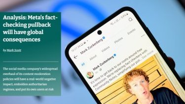 Zukerberq üçüncü tərəfin yoxlama tərəfdaşlığına son qoyur