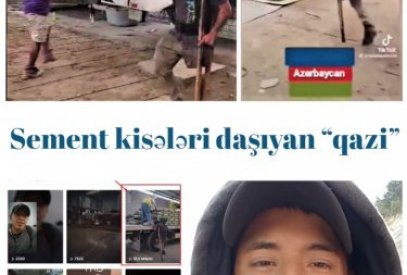 Sement kisələri daşıyan “qazi”nin videosunu araşdırdıq