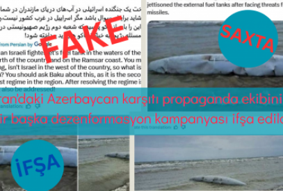 İran'daki Azerbaycan karşıtı propaganda ekibinin bir başka dezenformasyon kampanyası ifşa edildi