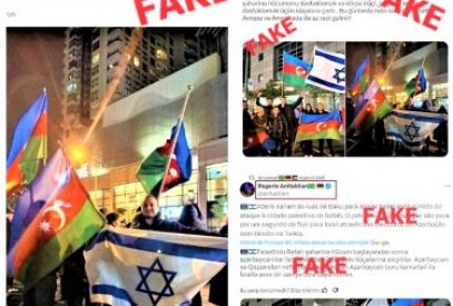 İranlıların və ermənilərin paylaşdıqları “Bakıda İsrailə dəstək aksiyası” fotoları saxtadır