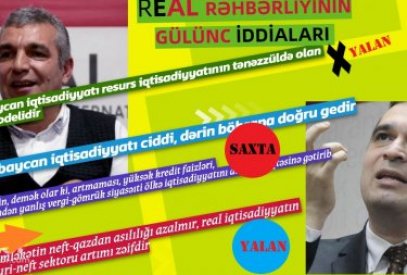 REAL rəhbərliyi: İqtisadi resessiya yaranıb, sosial-iqtisadi rifah pisləşib