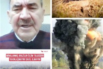 Cəmil Həsənlinin mina terroru ilə bağlı kinayəli statusu və Ermənistanı müdafiə etməsi haqda