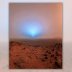 Is this a real photo of blue sunset on Mars?