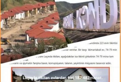 Zabuxda tikinti ilə bağlı korrupsiya ittihamları: kənddə inşa edilən bir ev üçün 187 min 482 manat xərclənib