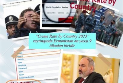 “Crime Rate by Country 2023” hesabatında Ermənistanın 9-cu yerdə qərarlaşması ədalətlidirmi?