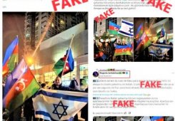 İranlı və ermənilərin paylaşdıqları “Bakıda İsrailə dəstək aksiyası” fotoları saxtadır