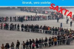 Chinese students waiting in bread line in Karabakh?